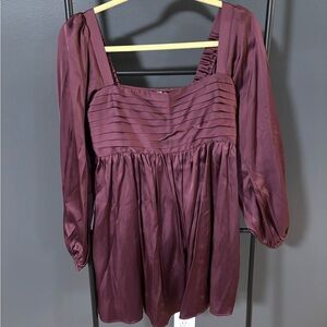 Abercrombie & Fitch Burgundy Mini Dress